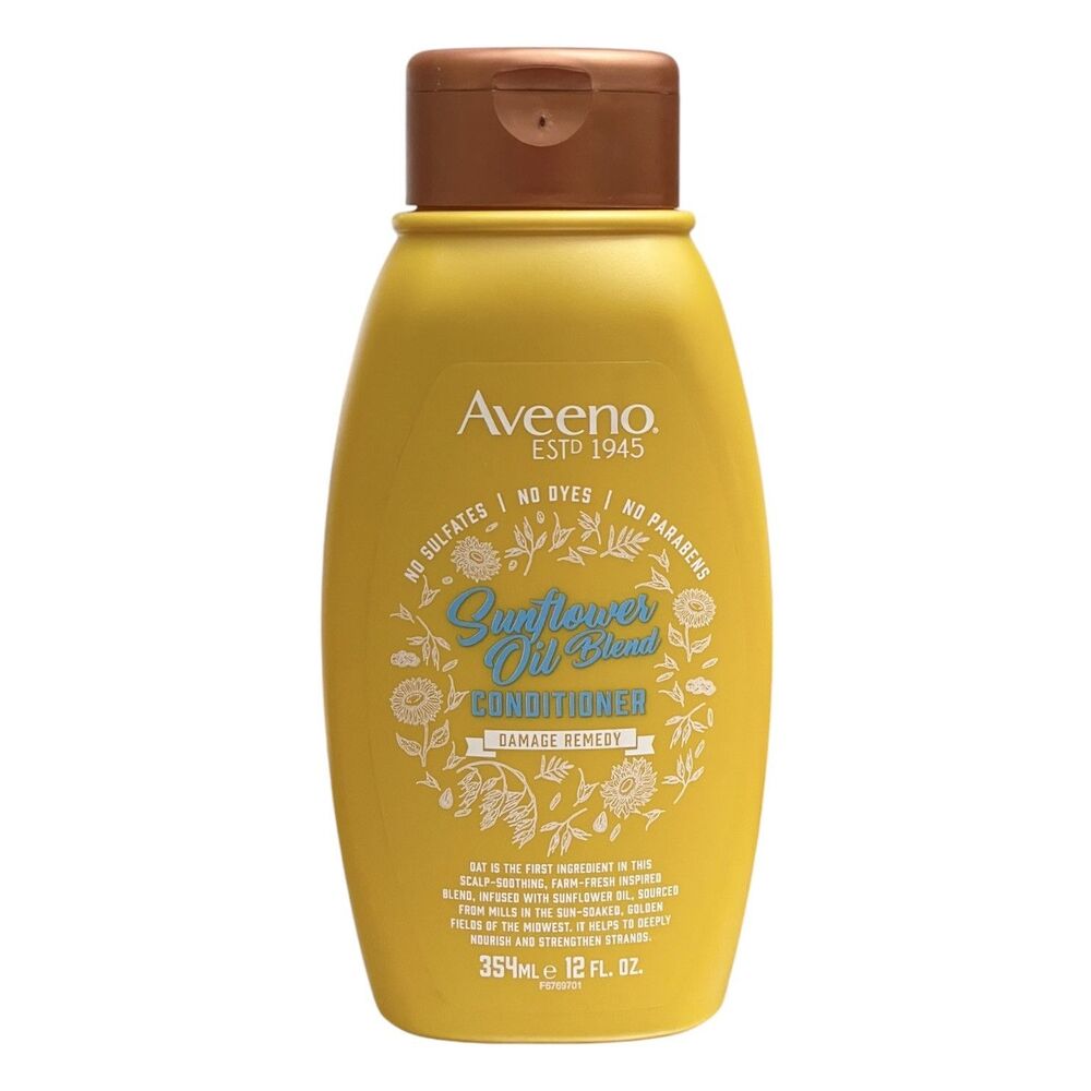 Aveeno Sunflower Oil Blend Conditioner 12 oz Damage Remedy for Dry Damaged Hair